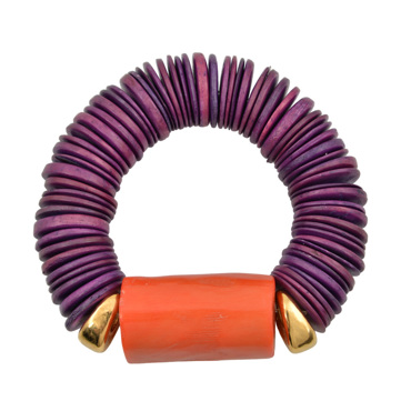 Βραχίολι από coco και κοράλι